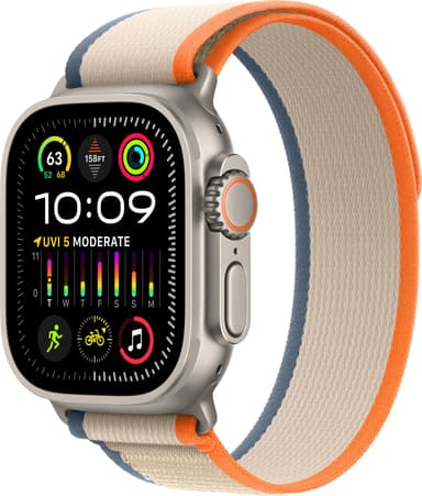 Apple Watch Ultra 2 49 mm GPS+CEL titaani S/M  (oranssi/beige/Trail)