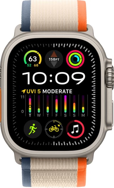 Apple Watch Ultra 2 49 mm GPS+CEL titaani M/L (oranssi/beige/Trail)