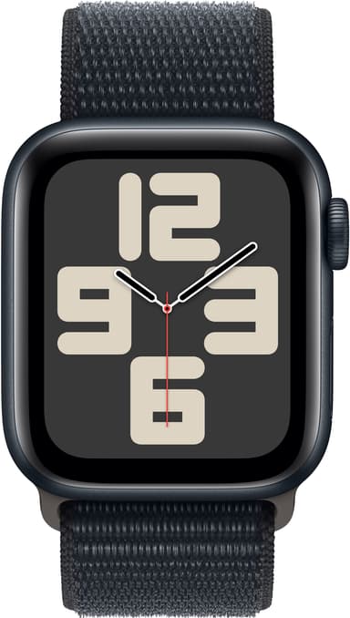 Apple Watch SE 2nd Gen 40mm LTE (keskiyö alum./keskiyö urheiluranneke)