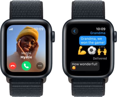 Apple Watch SE 2nd Gen 40mm LTE (keskiyö alum./keskiyö urheiluranneke)