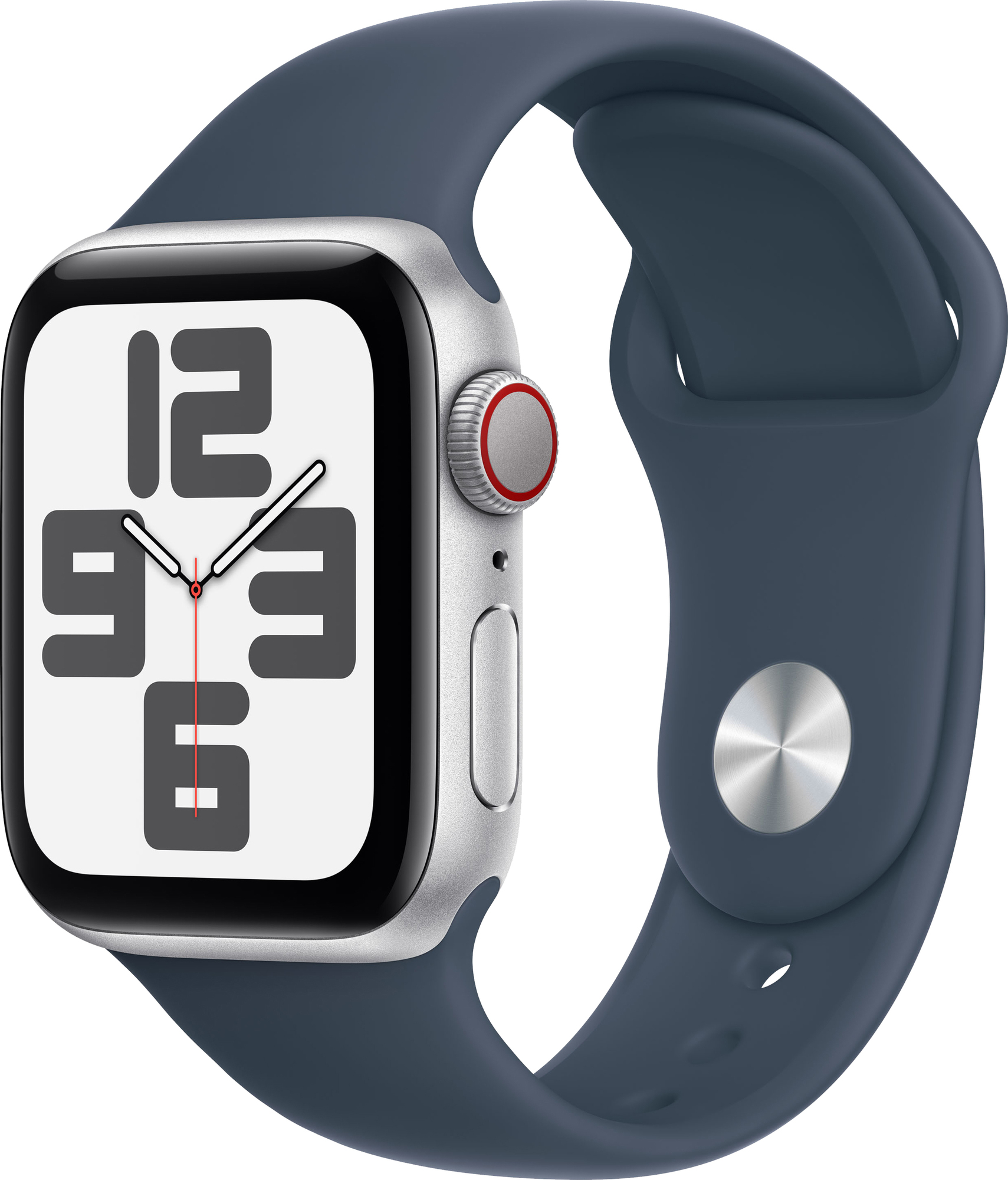 Apple Watch SE 2nd Gen 40mm LTE (hopea alu./m.sin. urheiluranneke S/M)
