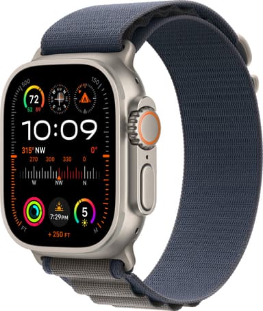 Apple Watch Ultra 2 49 mm GPS+CEL titaani M (sininen/Alpine Loop)
