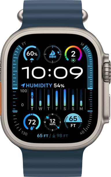 Apple Watch Ultra 2 49 mm GPS+CEL titaani (sininen/Ocean Band)