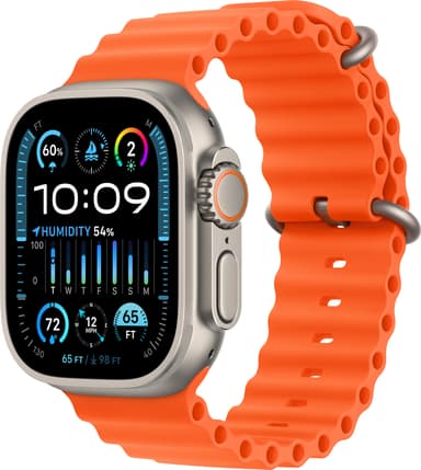 Apple Watch Ultra 2 49 mm GPS+CEL titaani (oranssi/Ocean Band)