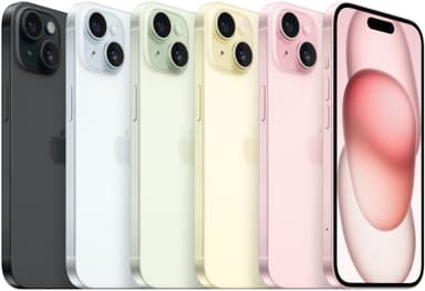 iPhone 15 – 5G älypuhelin 256 GB (pinkki)