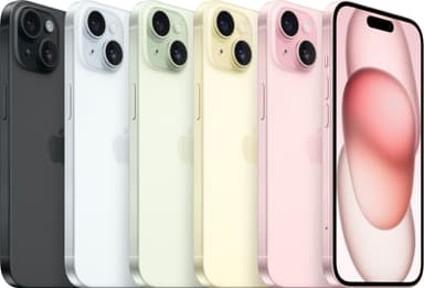 iPhone 15 – 5G älypuhelin 256 GB (keltainen)