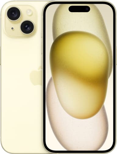 iPhone 15 – 5G älypuhelin 256 GB (keltainen)