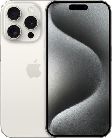 iPhone 15 Pro 5G älypuhelin 128 GB valkotitaani