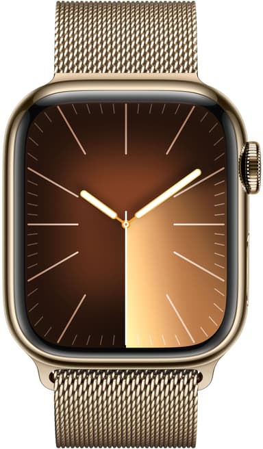 Apple Watch S9 41mm GPS+CEL (kulta ruostumaton/kulta Milanese Loop)