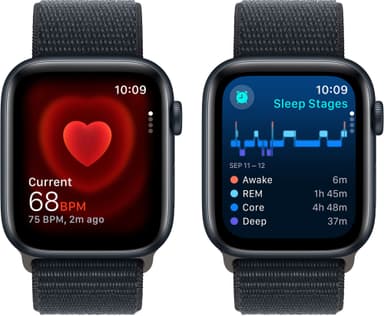Apple Watch SE 2nd Gen 44mm LTE (keskiyö alu./keskiyö urheiluranneke)