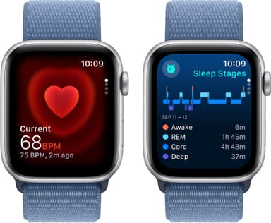 Apple Watch SE 2nd Gen 44mm LTE (hopea alu./talvensin. urheiluranneke)