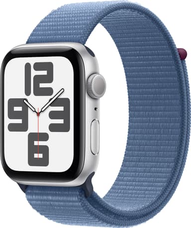 Apple Watch SE 2nd Gen 44mm GPS (hopea alu./talvensin. urheiluranneke)