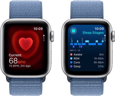 Apple Watch SE 2nd Gen 40mm GPS (hopea alu./talvensin. urheiluranneke)