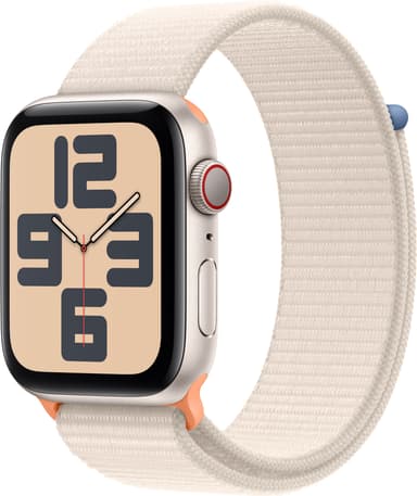 Apple Watch SE 2nd Gen 44mm LTE (tähtiv. alu./tähtiv. urheiluranneke)