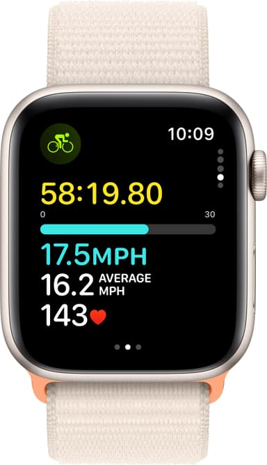 Apple Watch SE 2nd Gen 44mm LTE (tähtiv. alu./tähtiv. urheiluranneke)