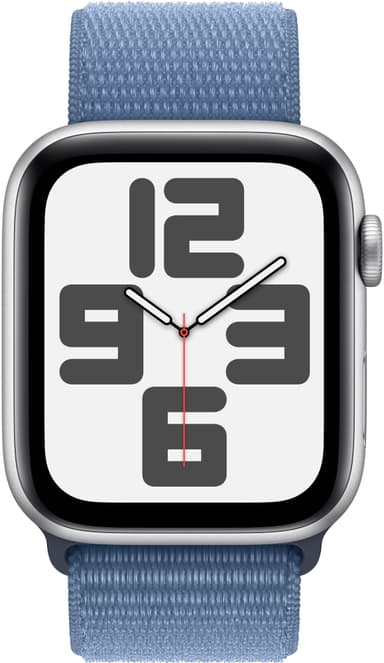 Apple Watch SE 2nd Gen 44mm LTE (hopea alu./talvensin. urheiluranneke)