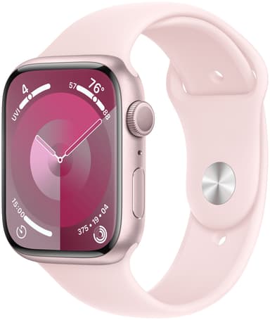 Apple Watch S9 45mm GPS (pinkki alumiini/vaaleanpun. Sport Loop) M/L