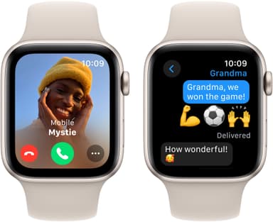 Apple Watch SE 2nd Gen 44mm GPS (tähtivalo/tähtiv. urheiluranneke M/L)