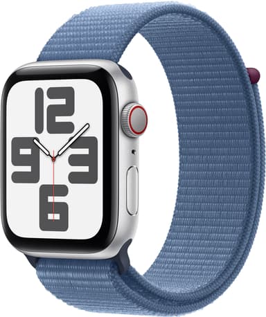 Apple Watch SE 2nd Gen 44mm LTE (hopea alu./talvensin. urheiluranneke)