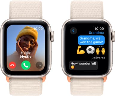 Apple Watch SE 2nd Gen 40mm GPS (tähtiv. alu./tähtiv. urheiluranneke)
