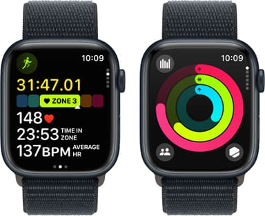 Apple Watch S9 45mm GPS+CEL (keskiyö alu./keskiyönsin. Sport Loop)