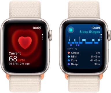 Apple Watch SE 2nd Gen 40mm GPS (tähtiv. alu./tähtiv. urheiluranneke)