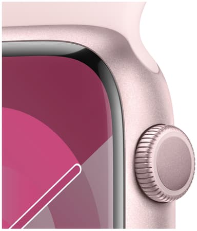 Apple Watch S9 45mm GPS (pinkki alumiini/vaaleanpun. Sport Loop) M/L