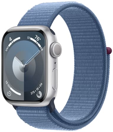 Apple Watch S9 41mm GPS (hopea SS/talvensininen Sport Loop)