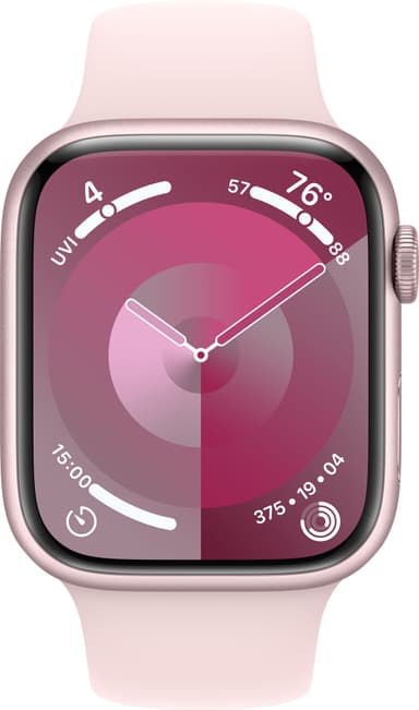 Apple Watch S9 45mm GPS (pinkki alumiini/vaaleanpun. Sport Loop) M/L