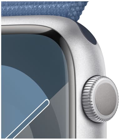 Apple Watch S9 45mm GPS (hopea alu./talvensininen Sport Loop)
