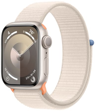 Apple Watch S9 41mm GPS (tähtivalkea alu./tähtivalkea Sport Loop)