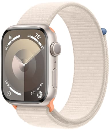 Apple Watch S9 45mm GPS (tähtivalkea alu./tähtivalkea Sport Loop)