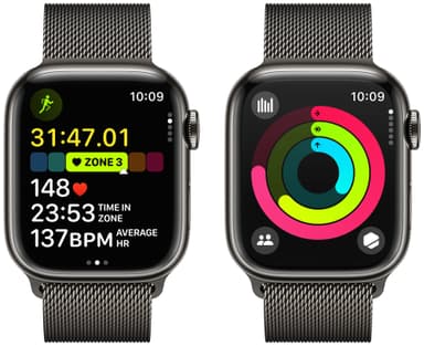 Apple Watch S9 45mm GPS+CEL (grafiitti ruostumaton/grafiitti Milanese)