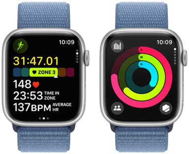 Apple Watch S9 45mm GPS+CEL (hopea alu./talvensininen Sport Loop)