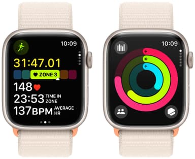 Apple Watch S9 45mm GPS (tähtivalkea alu./tähtivalkea Sport Loop)