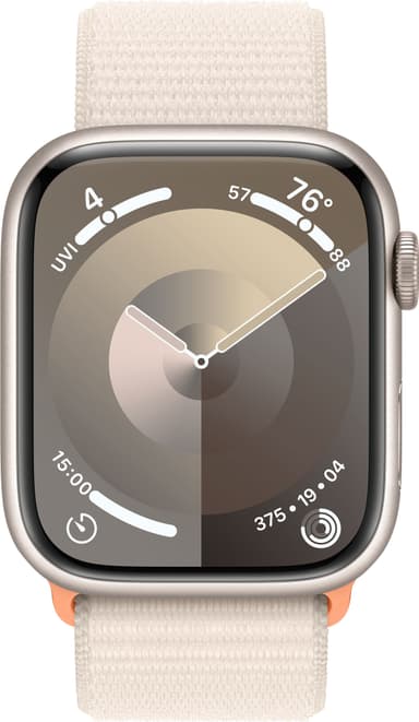 Apple Watch S9 45mm GPS+CEL (tähtivalkea alu./tähtivalkea Sport Loop)