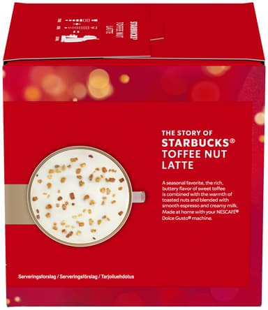 Starbucks Toffee Nut Latte by NESCAFÉ Dolce Gusto  kapselit (12 kpl)