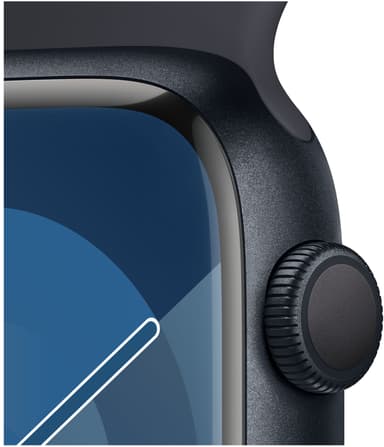 Apple Watch S9 45mm GPS (keskiyö alu./keskiyönsin. Sport Band) S/M