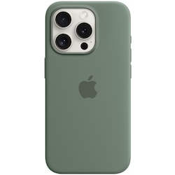 iPhone 15 Pro Silicone MagSafe suojakuori (sypressinvihreä)