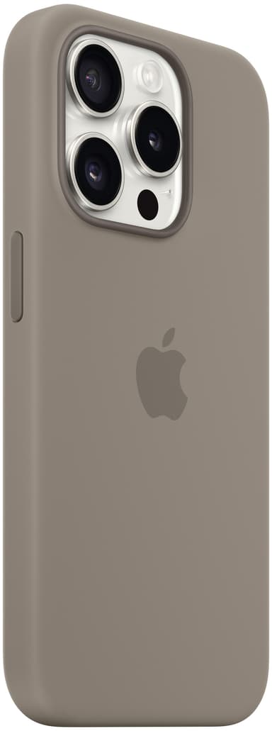 iPhone 15 Pro Silicone MagSafe suojakuori (savenruskea)