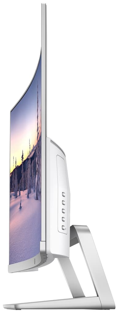 HP 27" kaareva näyttö (valkoinen/hopea)