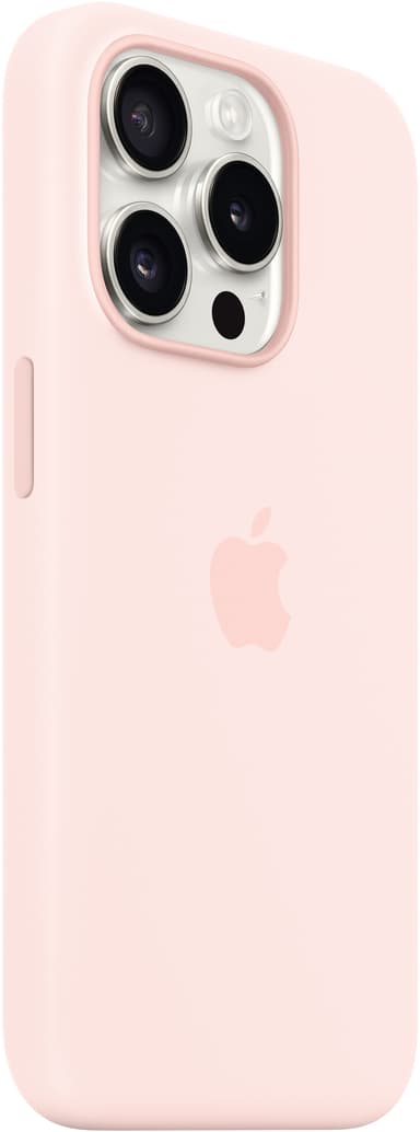 iPhone 15 Pro Silicone MagSafe suojakuori (vaaleanpunainen)