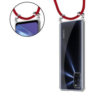 Oppo A92 Suojakuori Kotelo (Punainen)
