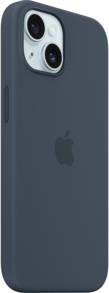 iPhone 15 Silicone MagSafe suojakuori (myrskynsininen)
