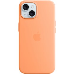iPhone 15 Silicone MagSafe suojakuori (sorbetinoranssi)