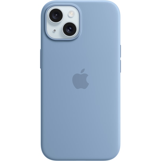 iPhone 15 Silicone MagSafe suojakuori (talvensininen)