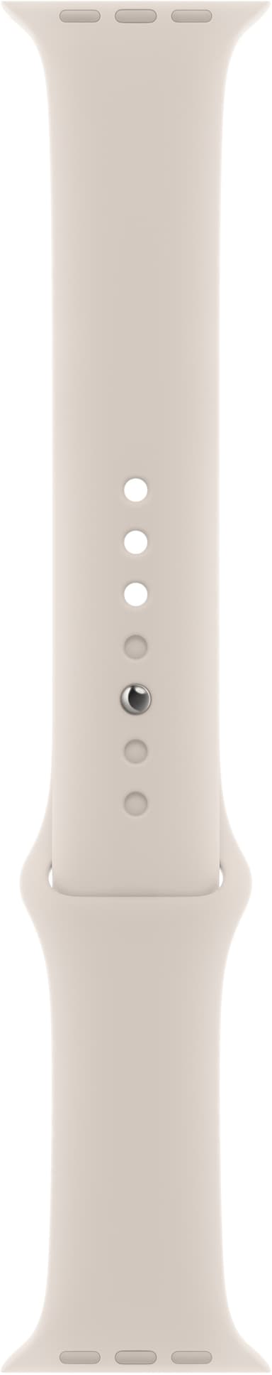 Apple Watch 41 mm urheiluranneke (tähtivalkea) S/M