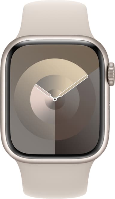 Apple Watch 41 mm urheiluranneke (tähtivalkea) S/M