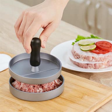 Hampurilaispuristin Burger Press 11.5 cm (harmaa)