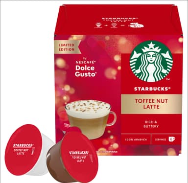 Starbucks Nescafé Dolce Gusto Toffee Nut Latte kahvikaps. STAR12447462